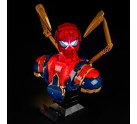 GEAMENT LED Light Kit Compatible with LEGO Iron Spider-Man Bust 76326 Building Blocks Model (Model Set Not Included)