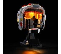 GEAMENT LED Light Kit Compatible with LEGO Luke Skywalker (Red Five) Helmet - Lighting Set for Star Wars 75327 Model (Building Set Not Included)