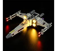 GEAMENT LED Light Kit Compatible with LEGO Luke Skywalker’s X-Wing Fighter - for Star Wars 75301 Model (Building Set Not Included)