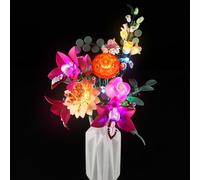 GEAMENT LED Light Kit Compatible with LEGO Pretty Pink Flower Bouquet Building Blocks Model - Lighting set for Botanical Collection 10342 (Model Set Not Included)