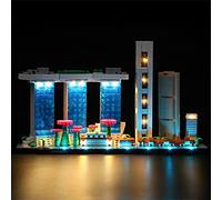 GEAMENT LED Light Kit Compatible with LEGO Singapore - Lighting Set for Architecture 21057 Building Model (Lego Set Not Included)