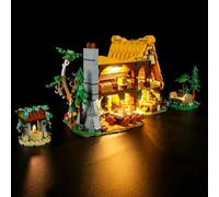 GEAMENT LED Light Kit Compatible with LEGO Snow White and the Seven Dwarfs' Cottage 43242 (Model Set Not Included)