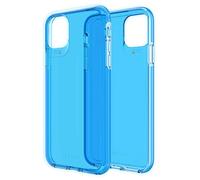 ZAGG GEAR4 Crystal Palace Neon Designed for iPhone 11 Pro Max Case, Advanced Impact Protection by D3O - Neon Blue
