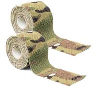 GEAR AID Camo Form Self-Cling and Reusable Fabric Camouflage Wrap, Adds Grip and Shield Hands from Hot or Cold Surfaces to Protect You and Your Equipment, Multicam, 2” x 144” Roll, 2 Pack