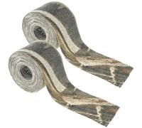 GEAR AID Camo Form Self-Cling and Reusable Fabric Camouflage Wrap, Adds Grip and Shield Hands from Hot or Cold Surfaces to Protect You and Your Equipment, Realtree Edge, 2” x 144” Roll, 2 Pack