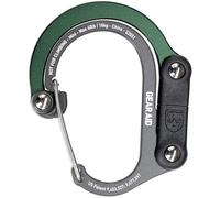 GEAR AID HEROCLIP Carabiner Clip and Hook (Mini) for Travel, Luggage, and Small Bags, Forest Green