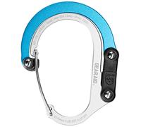 GEAR AID HEROCLIP Carabiner Clip and Hook (Small) For Purse, Stroller, and Backpack, Blue Steel