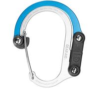 Gear Aid HEROCLIP Carabiner Gear Clip and Hook (Medium) for Camping, Backpack, and Garage Organization, Blue Steel