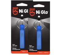 GEAR AID Ni Glo, 2” Glowing Keychain for Camping, Scuba and Night Fishing, Blue, 2-pk