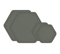 GEAR AID Tenacious Tape Hex 2.5” and 1.5” Shapes, Nylon Outdoor Fabric, Vinyl Repair Patches, Peel-and-Stick to Fix Holes and Burns in Down Jackets, Rain Gear, Tents, Tarps, OD Green, 4 Patches