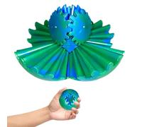 Gear Ball Fidget,1PCS Gearsphere - the Steampunk Whirling Wonder Fidget Gear Ball,Gear Sphere Fidget Toy,Fidget Gear Ball,2.56in/6.5cm Gearsphere Fidget for Stress and Anxiety Relief(Blue-Green)