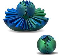 Gear Ball Fidget,3D Printed Gear Ball Gear Sphere Puzzle Cube Fidget Toy,GearSphere - The Steampunk Whirling Wonder Fidget Gear Ball,Helix Screw Fidget Toy for Stress and Anxiety Relief