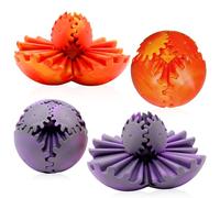 Gear Ball Fidget Toys, 2PCS 3D Printed Fidget Toys Spinning Gear Sphere Multicoloured Gearsphere Cube Fidget Ball Whirling Wonder Fidget Balls Stress Relief Cool Stuff Toy Fun Desk Toy for Adults Kids