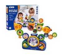 Gear Building Block - Interlocking Learning Educational Fun Set | Building Blocks Set | for Children Girls Boys Indoor Inside Bedroom Living Room Garden Yard Home House