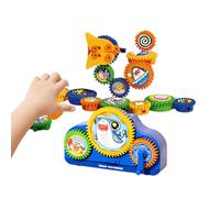 Gear Building Blocks Toy,Interlocking Learning Educational Fun Set,Building Blocks Set - for Children Boys Girls Indoor Inside Home House Bedroom Living Room Garden