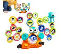 Gear Building Toy | Educational Learning Activities - Gear Interlocking Sets - for Boys Girls Birthday Party Home Preschool School Travel Beach