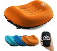 Gear Doctors Camping Inflatable Pillow, Backpacking - Blow Up Camp Pillow for Camping (Orange)