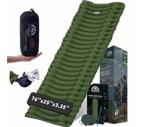 Gear Doctors® Ether 17.5oz Ultralight Camping Sleeping Pad - Backpacking Air Mattress - Camping Mattress Pad - Compact Inflatable Sleeping Mat for Backpacking, Comfortable Outdoor Hiking, Tent, Travel