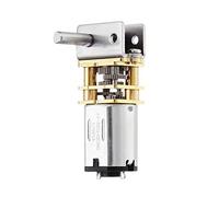 Gear electronic starter GW12N20 DC6V Worm Gear electronic starter, N20 DC Geared electronic starter Power-Off Self-Locking DIY Robot Smart Car electronic starter Electric Accessories(100RPM)