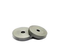 Gear for crankshaft Flat Gear 1M Standard Planar Gears Processing 45# Steel 1 Mod 19Teeth 20T 21T 22T Cylindrical Pinion Crankshaft Timing Gear(2PCS 1M21T)