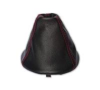 Gear Gaiter Compatible with Fiat 500 500C Leather Various Stitching Colour Available (Leather Red Stitch)