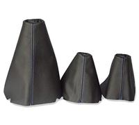 Gear Hi-Low Handbrake Gaiter Compatible with Land Rover Discovery I II Leather Blue Stitching