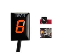 Gear Indicator For YZF-R1for R6 For XJR400 Motorcycle Digital Gear Indicator Counter 1-6 Speed Display Mount(Color1)
