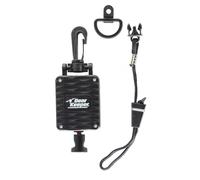 Gear Keeper CB Radio Microphone Holder - Retractable Microphone Holder with Heavy Duty Snap Clip Mount for Truck Radio - CB Radio Accessories with Lanyard and Mounting Hardware - Made in USA
