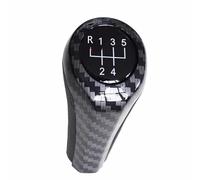Gear Knob,Car Gear Shift Knob Gear Shift Knob Fit Use for BMW 1 3 5 6 Series E46 E53 E60 E61 E63 E65 E81 E82 E83 E87 E90 E91 E92 X1 X3 X5 Chromed Matte Carbon Fiber(Carbon Line 5Speed)
