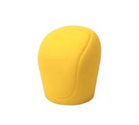 Gear Knob Cover Universal Silicone Gear Set Automotive Manual Gear Set Oval Automatic Gear Set Non-Slip Handbrake Set(Gear Yellow)