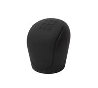 Gear Knob Cover Universal Silicone Gear Set Automotive Manual Gear Set Oval Automatic Gear Set Non-Slip Handbrake Set(Gear Black)