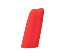 Gear Knob Cover Universal Silicone Gear Set Automotive Manual Gear Set Oval Automatic Gear Set Non-Slip Handbrake Set(Brake red)