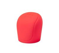 Gear Knob Cover Universal Silicone Gear Set Automotive Manual Gear Set Oval Automatic Gear Set Non-Slip Handbrake Set(Gear red)