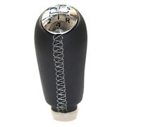 Gear Knob For Captur 1 I MK1 2013-2019 Manual Selector Transmission Gearbox Shifter Handle 5 Speed Car Gear Shift Knob Head Stick Gear Stick Knob(5Speed leather black)