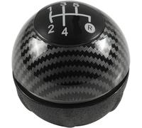 gear knob For Fiat 500 500C 2007-2018 Gear Shift Knob Gaiter Boot Cover Case(Carbon fiber)