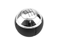 Gear Knob For MINI R50 R52 R53 For Cooper 2001-2008 25117542272 Manual 5 Speed 6 Gear Shift Knob Shifter Lever Leather Chrome Gear Stick Knob(Silver 6 Speed)