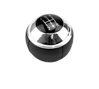 Gear Knob For MINI R50 R52 R53 For Cooper 2001-2008 25117542272 Manual 5 Speed 6 Gear Shift Knob Shifter Lever Leather Chrome Gear Stick Knob(Black 5 Speed)
