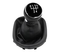 Gear Knob For VW For Caddy 2 II MK2 For Touran Gear Shift Knob Lever Stick For PEN Gaiter Boot Cover Black 2004 2005 2006 2007 2008 2009 Gear Stick Knob(5 Speed)