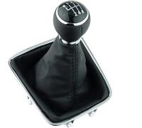 Gear Knob For VW For Tiguan 2007 2008 2009 2010 2011 Car Accessories Car Manual 5/6 Speed Gear Shift Knob With Black Boot Cover Gaitor Collar Gear Stick Knob(6 Speed)
