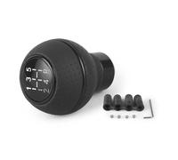 Gear Knob, Gear Stick Knobs 5 Speed Gear Shift Knob Head Stick Aluminium Car Universal Black Silver Red Blue Easy to Install(Black)