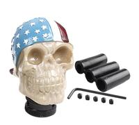 Gear Knob with Skull Head - Universal Devil's Skeleton Change Accessory, Gear Handle Decoration with Large Teeth | For M Fans