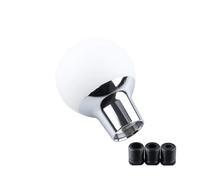 Gear Lever Head Universal Plastic Gear Shift Knob Baseball Bat Shifter Lever 59mm 89mm Replacement for Manual Transmission White-Oval(White-Round)