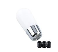 Gear Lever Head Universal Plastic Gear Shift Knob Baseball Bat Shifter Lever 59mm 89mm Replacement for Manual Transmission White-Oval(White-Oval)