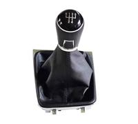 Gear Lever Knob Replacement, MKVAXR Car 5/6 Speed Manual Gear Shift Lever Knob Cover, for for VW, for Golf, 7 MK7 GTI GTD 2013-2017 HandBall Gaiter Boot Car Styling(BLACK 5 Speed)