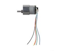 Gear Motor 12V with Encoder, Speed Reduction Geared Motor for JGB37-520, High Torque DC 12 V Gearmotor for Industrial Automation, AB Phase Output, Metal(176RPM)
