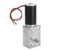 Gear Motor 24V High Torsion Speed Reduce Electric Gearbox Motor Reversible All Metal Gears 8mm Shaft for Curtain Machines Advertising Equipment Window Openers Smart Devices (20RPM)