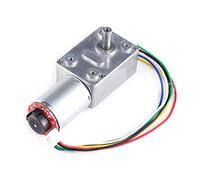 Gear Motor, DC 12V 40RPM High Torque Reversible Worm Gear Motor Reduction Motor Metals Carbon Geared Motor with Encoder Self Locking