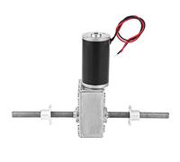 Gear Motor M8 Dual Shaft, Gear Motor with Fe, Right Hand Thread Reduction Motor for Industrial and Home Use, per Gear and Double Bea (Reduction ratio 30)