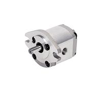 Gear Pump High Pressure HGP-1A Cast Aluminum Booster Oil Pump | High pressure gear pump 21-25MPa flow 0.8-8ml/r temp -20-80℃ flat key shaft industrial automotive machinery(Hgp-1a-f8r)