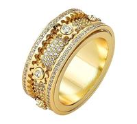 Gear Ring Mechanical Mindfulness Full Gem Starry Fidget